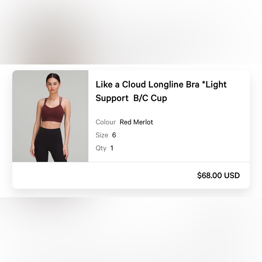 Like A Cloud Longline Bra